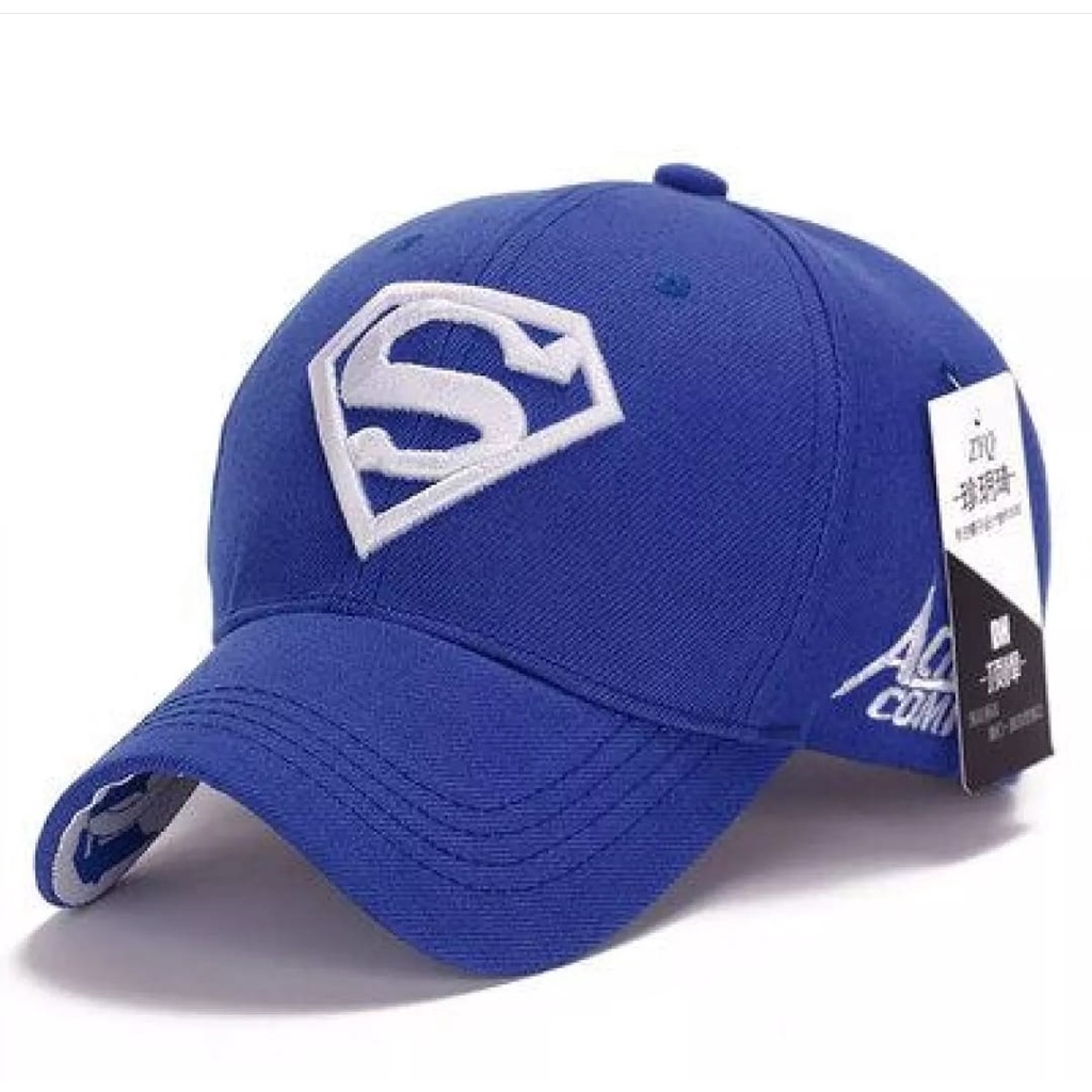 Topi Baseball Logo Superman Topi Pri dan Wanita Dewasa