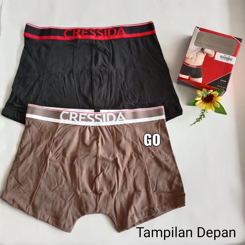 gos CRESSIDA BOXER ECD.15D Pakaian Pria Pakaian Dalam Sport Mini Boxer Underwear