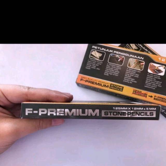 ORIGINAL F-Premium Kapur Besi Stone Pencil 1 Pack isi 12 pcs FERRARI