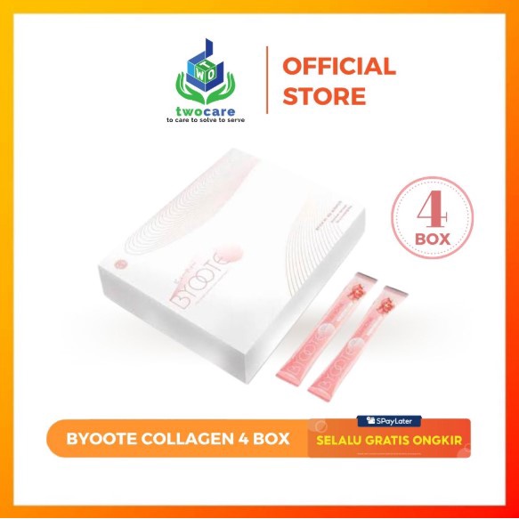 BYOOTE COLLAGEN GLUTATHIONE 4 BOX 64 SACHETS BPOM by PaoPao