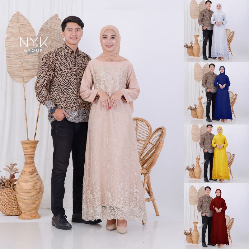 BAJU LEBARAN NAYAKA BATIK - BATIK COUPLE DAVINA MAXY TULLE