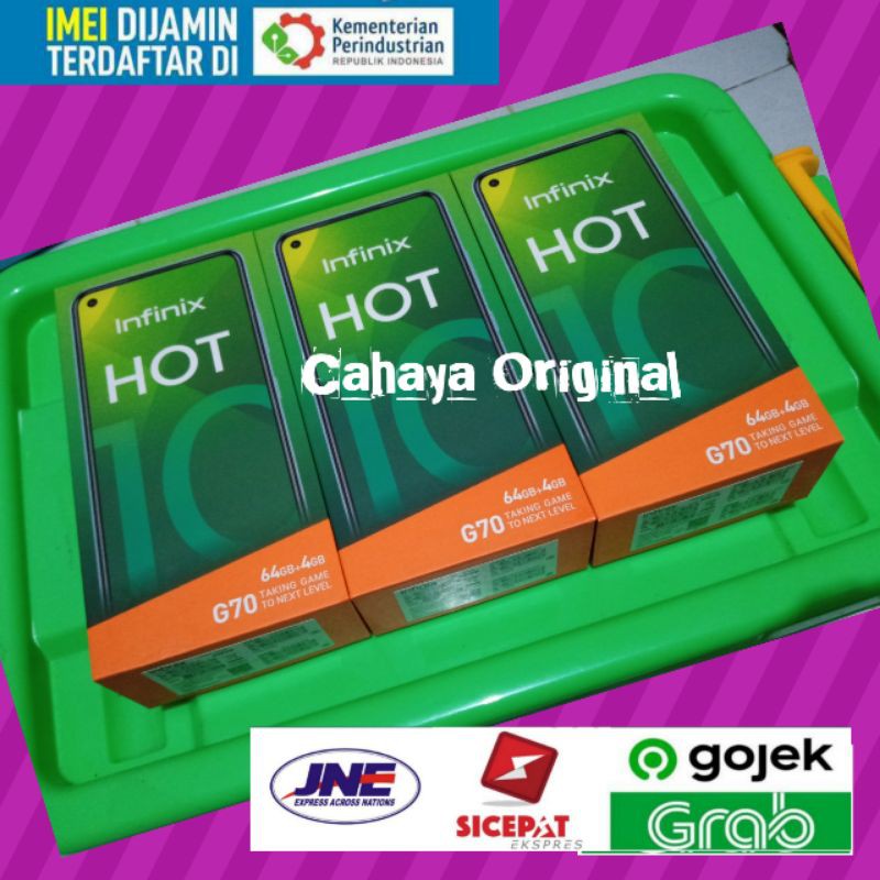 Infinix Hot 10 RAM 4/64 GB dan 4/128 GB GARANSI RESMI INFINIX
