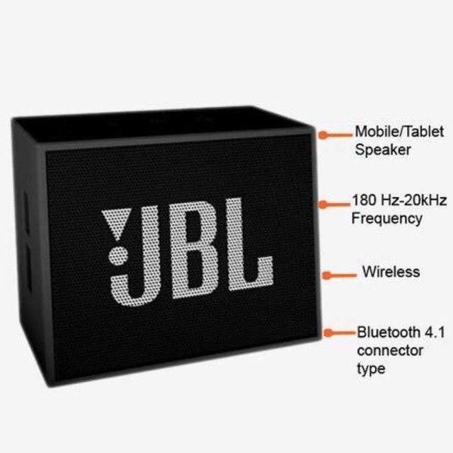 Speaker JBL GO / Speaker Bluetooth jbl GO / Portable Speaker / Wireless Speaker JBL GO