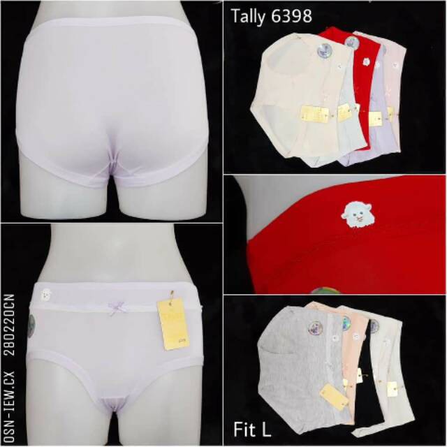 TALLY CD Remaja Wanita Tally 6398 Murah Fit To L Renda Kartun  Grosir