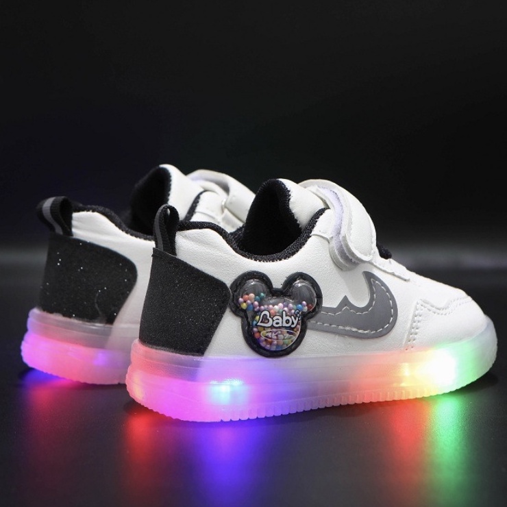 babyfit [21-30] sepatu sneakers anak sepatu lampu led MITCHI SAND jm-0510r