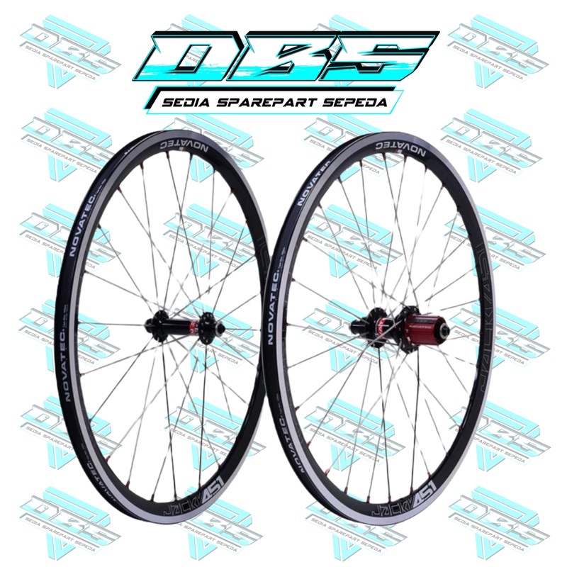 WHEELSET NOVATEC JACKY 20 451 CLINCHER 20 1 3/8 RIMS SET 20BALAP