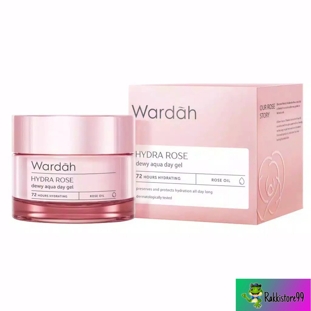 ❣️Rakkistore99❣️Wardah Hydra Rose Dewy Aqua Day Gel 40g (100% Original)