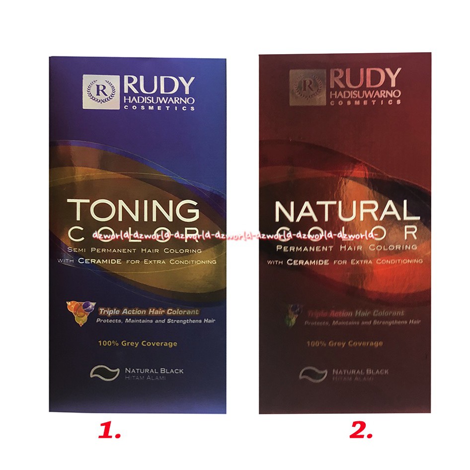 Rudy Hadisuwarno Toning Color 60ml Natural Black Cat Rambut Permanen