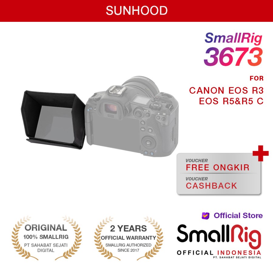 SmallRig Sunhood for Canon EOS R3/ EOS R5&R5 C Camera 3673