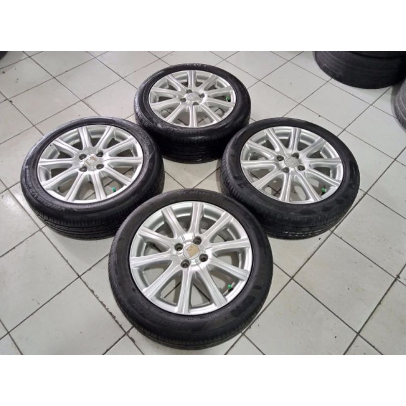 velg seken original honda jazz rs ring 17 + ban seken Hankook 185 55 R16 bisa untuk freed brio mobil