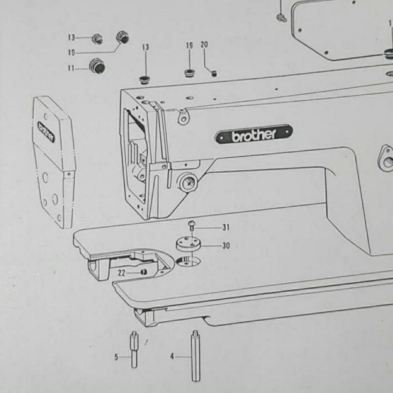 S03243-001 Tutup Muka Brother 735