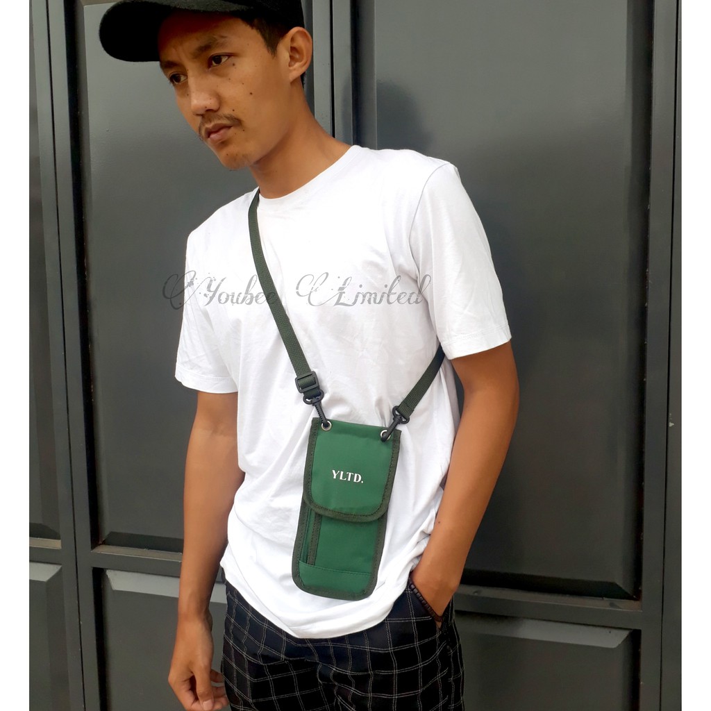 Tas Selempang Mini Hp Leher Gantung Kartu pria Termurah