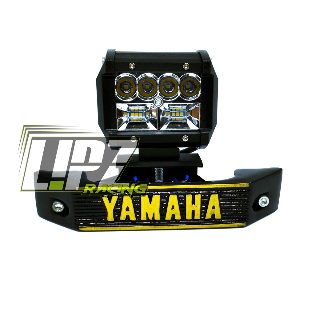 LAMPU DEPAN RX-KING LED FULL SET BREKET MODEL CR-4763 LED 10 PEARL BAHAN BESI ALUMINIUM