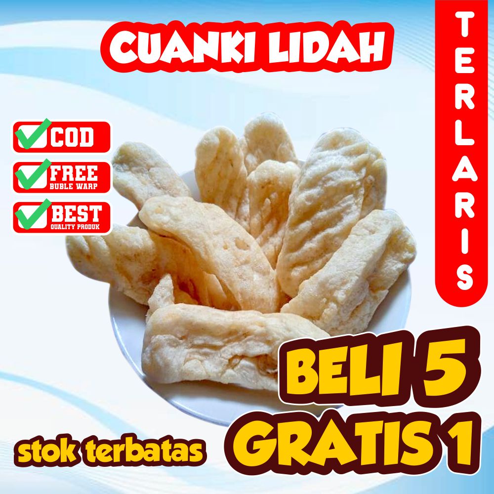 

CUANKI LIDAH 100 Biji TERMURAH TOPING BASO ACI BOCI CUANKI KERING BAHAN KHAS GARUT TERMURAH