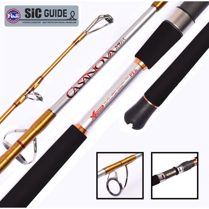 Joran Maguro Casanova | Jigging Rod | PE-4 | PE-6 | PE-8 | Fuji SIC | Monster Fish