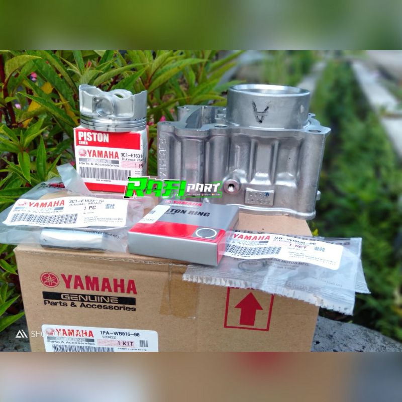 CYLINDER BLOK SET YAMAHA VIXION ORIGINAL//BLOK SET PISTON RING PISTON VIXION OLD/VIXION NEW NVL//BLO