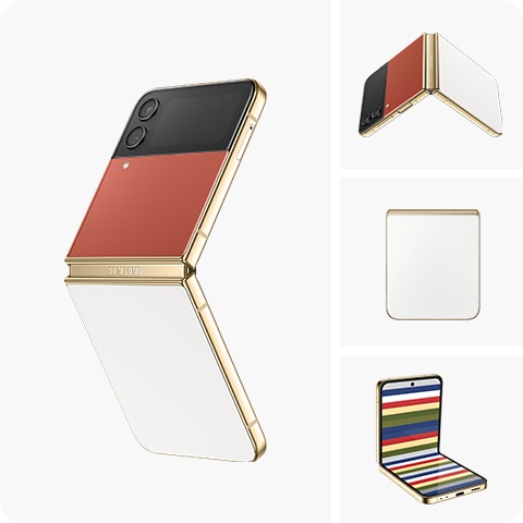 🆕 SAMSUNG GALAXY Z FLIP4 5G BESPOKE EDITION - 8/256GB - RED/WHITE/GOLD 🆕