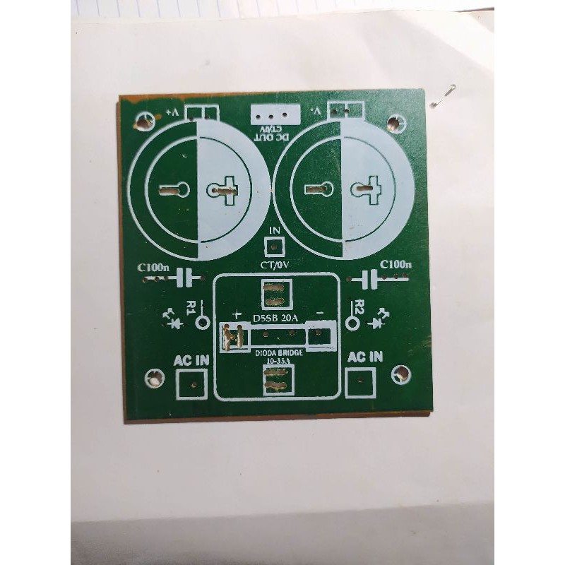 Jual Pcb Power Supply Simetris Pcb Capasitor Bank 2 Elko | Shopee Indonesia