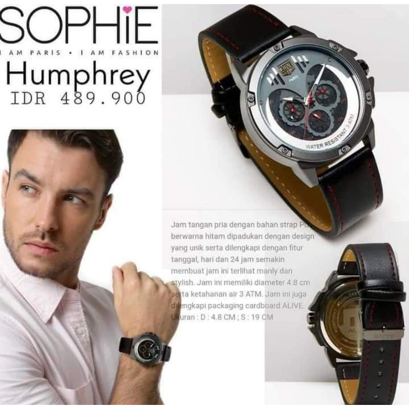 Jam tangan pria humphrey/Jam Tangan Humphrey Sophie Martin Paris