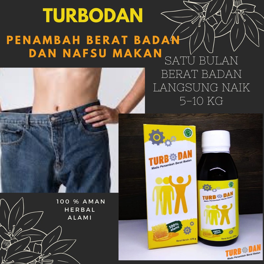Turbodan Madu Penggemuk Badan Dewasa Penambah Nafsu Makan dan Berat Badan Obat Vitamin Penggemuk
