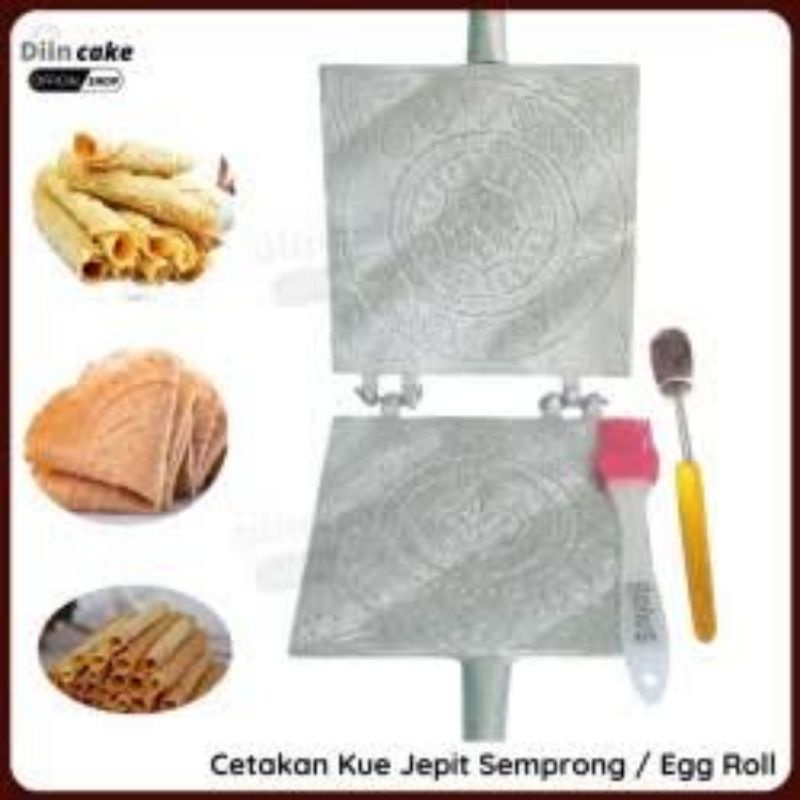 CETAKAN KUE EGG ROLL JEPIT SEMPRONG 0PAK KECIL GRATIS SUTIL KUE