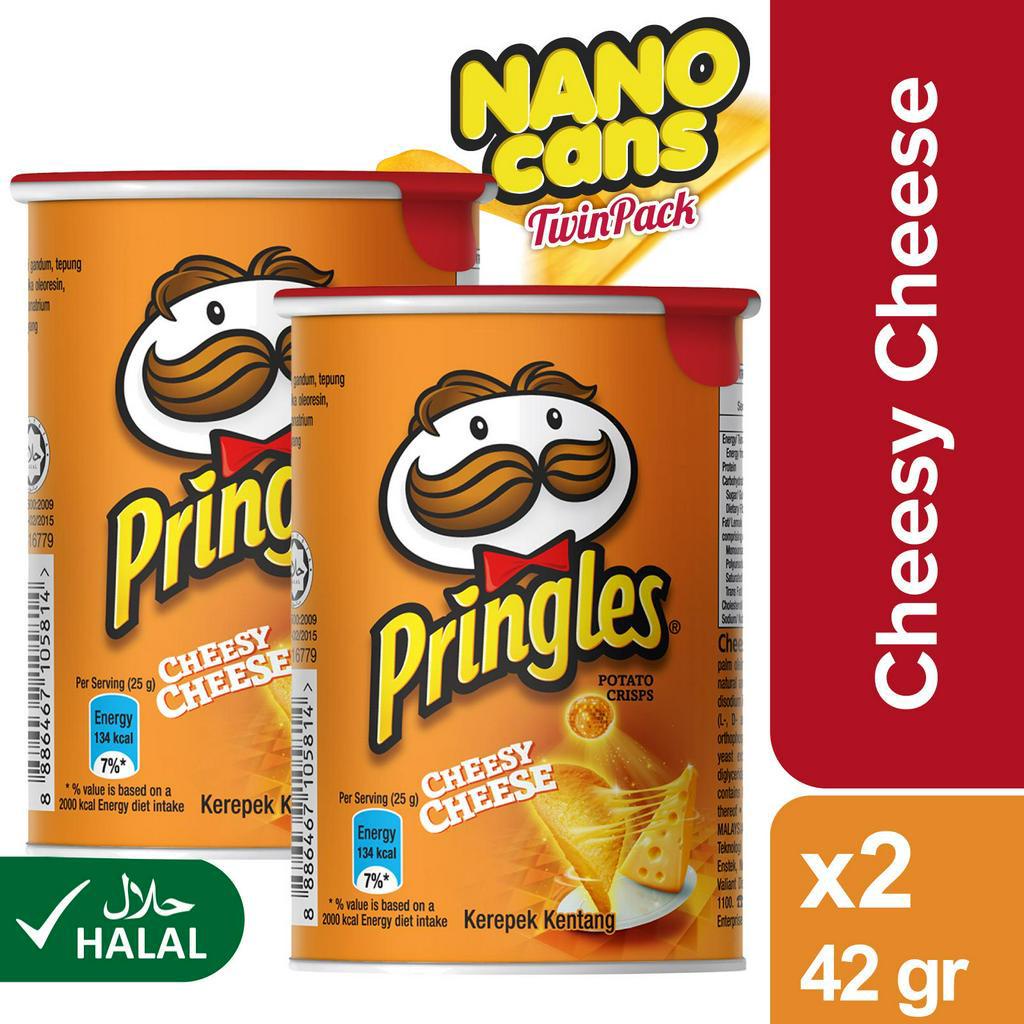Jual Pringles Cheesy Cheese 42 Gr X 2 Pcs Shopee Indonesia 8980
