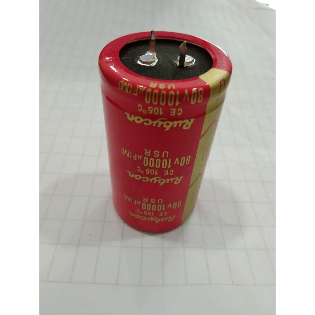 ELCO ELCHO RUBYCON Merah 10000 80V elco rubycon 10000uF 80v 80 volt-6