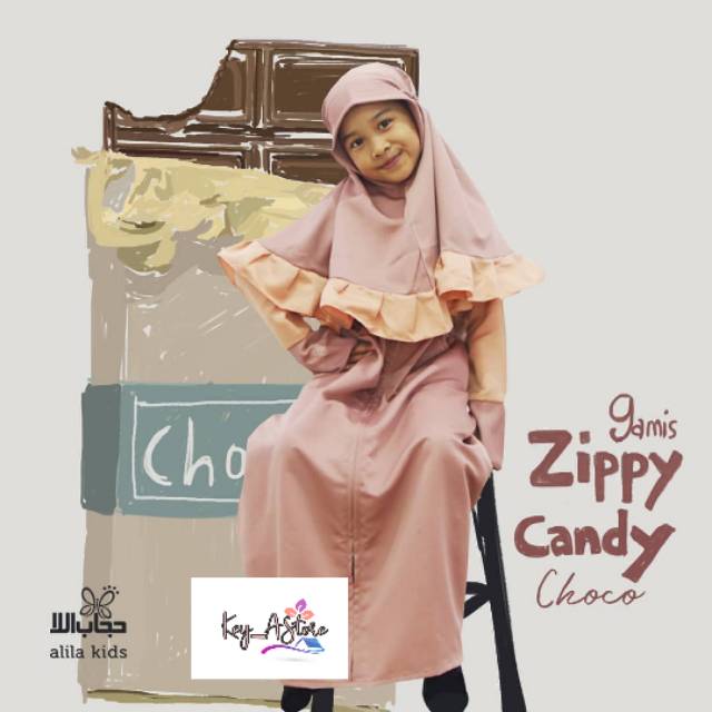 GAMIS ZIPPY KIDS BY HIJAB ALILA