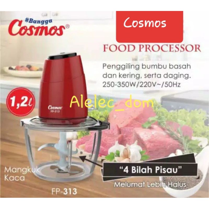 Cosmos Food Processor Fp-313 / Chopper Cosmos / Pencacah Daging Cosmos