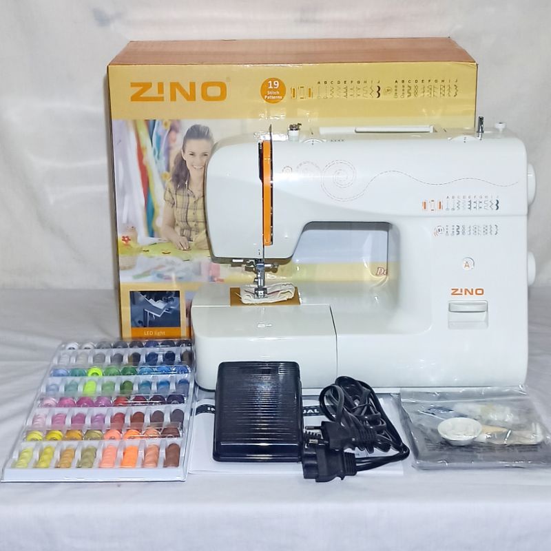 Mesin Jahit Portable ZINO 830L / 19 Pola Jahitan