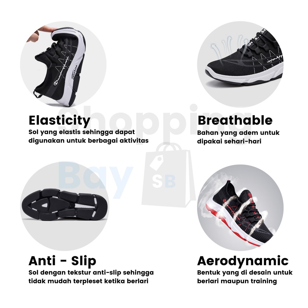 [SB] MS-01 Sepatu Import Sneakers Pria Import Running Shoes Casual Fashion Sepatu Kasual