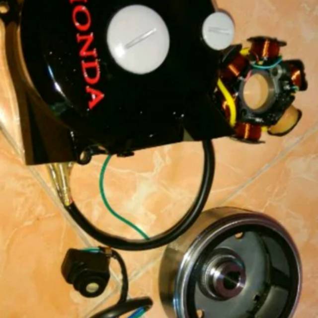 pengapian set  magnet spul pulser cdi gl pro cdi bisa untuk gl100 cb 100
