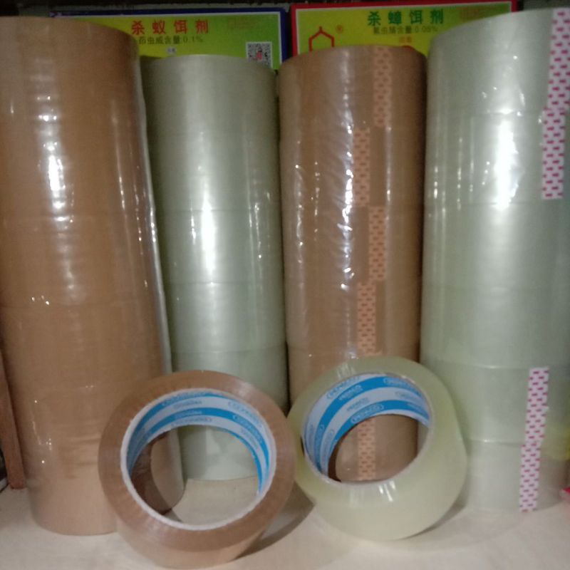 

Opp Tape / Lakban Bening Coklat 100 Yard - Etona Matstone