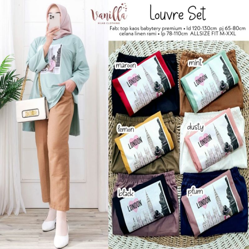 Louvre Top Blouse By Vanilla Berlabel 100% Original