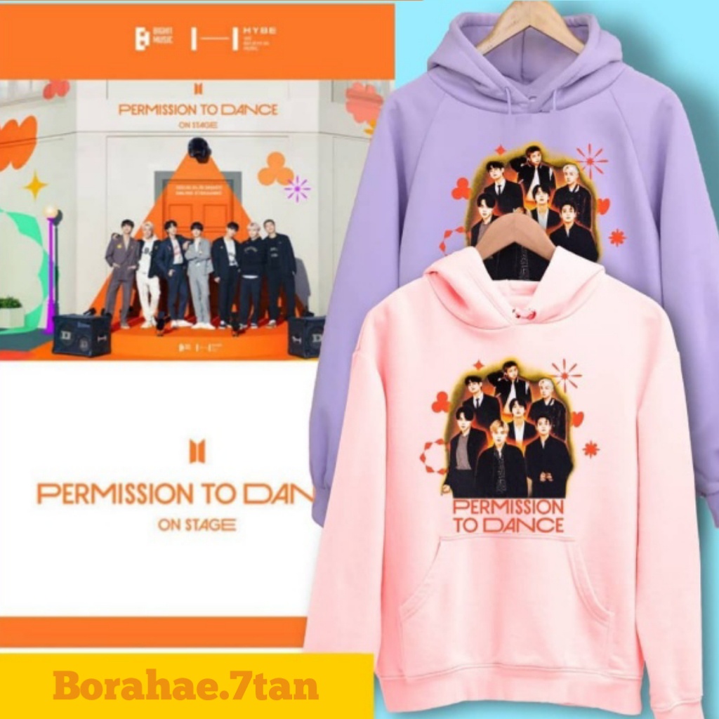 JAKET HODIE BTS PERMISSION TO DANCE KPOP | SWEATER SEOKJIN KOREAN STYLE LENGAN PANJANG TERMURAH