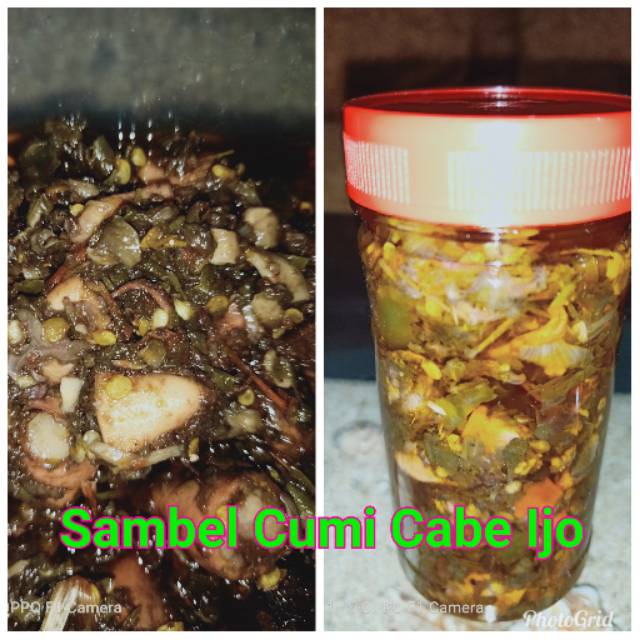 

Sambel mbak Sri Varian Cumi Asin Cabe Ijo