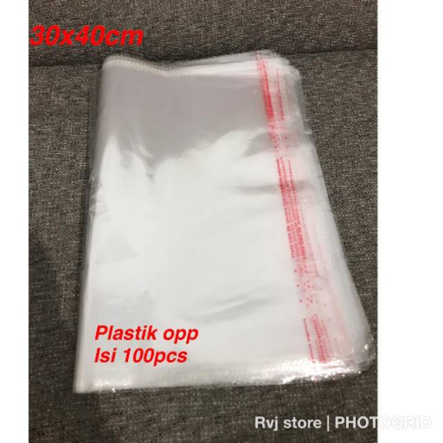 Kantong plastik opp 30x40 / plastik opp seal 2pcs