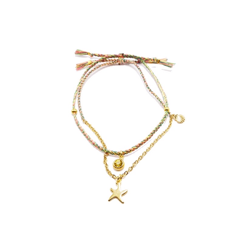 Gelang Tali Gypsy Boho 1 Set Starfish Allside