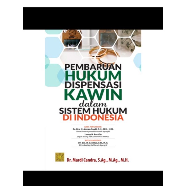 Jual Buku Pembaruan Hukum Dispensasi Kawin Dalam Sistem Hukum Di Indonesia Original Prenada