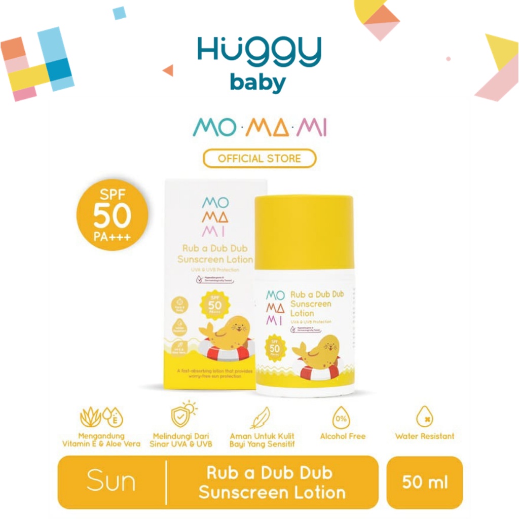 Momami Rub A Dub Dub Sun Lotion | Krim Tabir Surya Anak Bayi