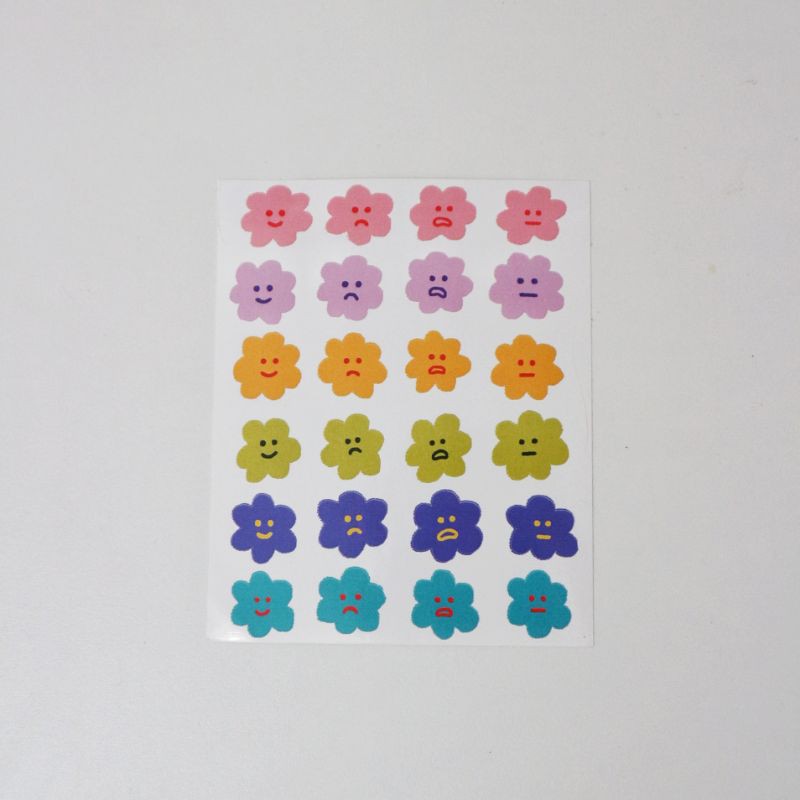 

'Flowers With Faces' Sticker Sheet