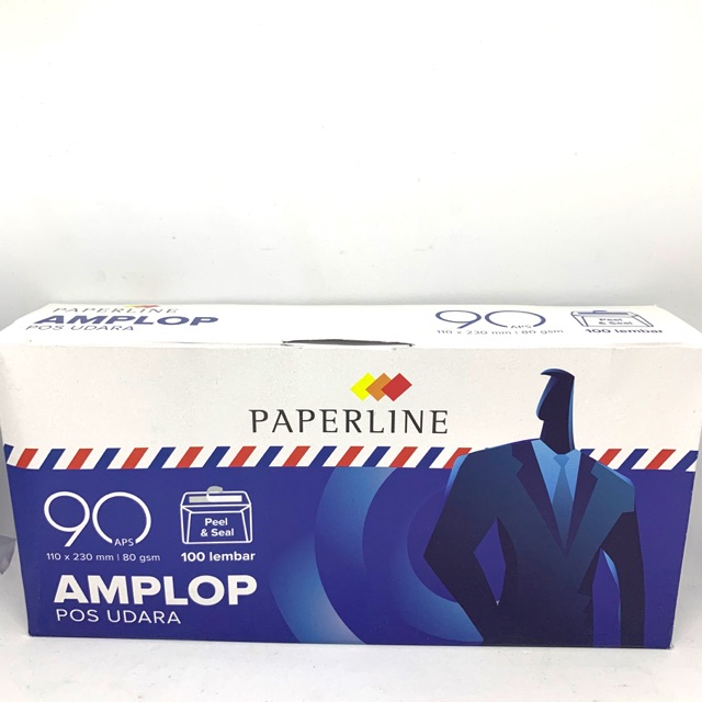 

Amplop paperline 90 airmail / amplop panjang 90 polos / amplop panjang