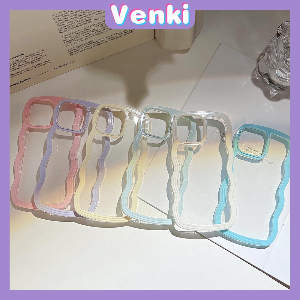 iPhone Case 2 in 1 Wave Candy Case Silicone Soft Case Clear Case Acrylic Frame Protection Camera Shockproof Compatible For iPhone 11 iPhone 13 Pro Max iPhone 12 Pro Max iPhone xr