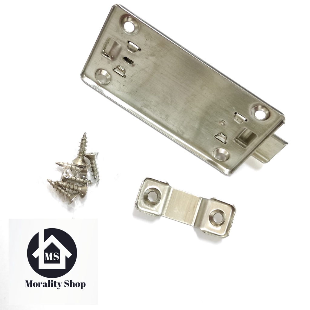 Kunci Pintu Slot Jendela Stainless 4 inch GS4-Grendel Pintu Selot Pengunci Jendela Stenlis Door Lock Bolt