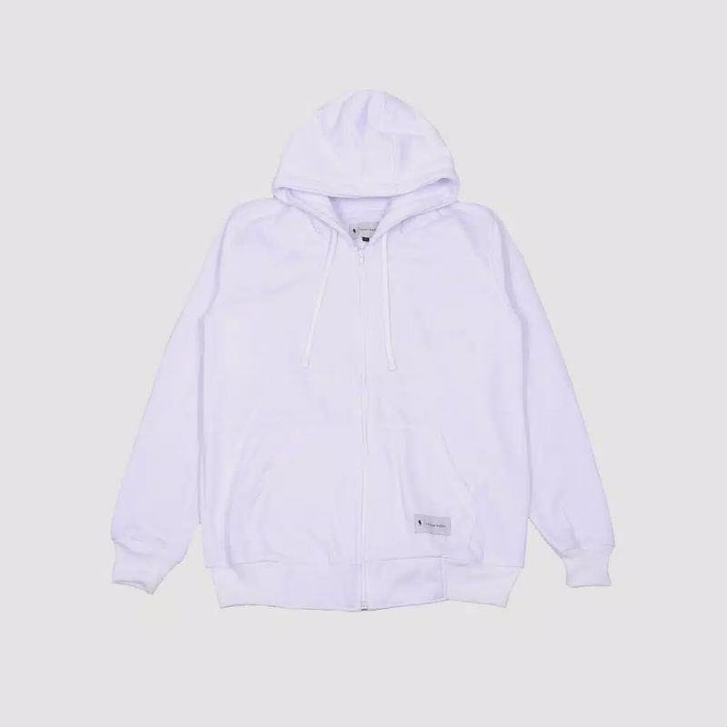 Jaket Hoodie Polos PUTIH