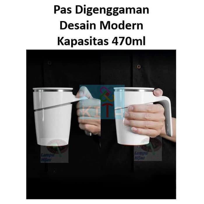 Gelas Mug Stainless Anti Tumpah YOUPIN FIU 470mL