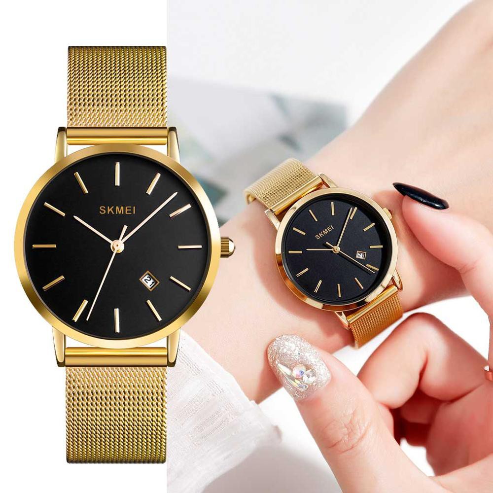 SKMEI 1530 Jam Tangan Wanita Analog Tali Stainless WATCHKITE WKOS