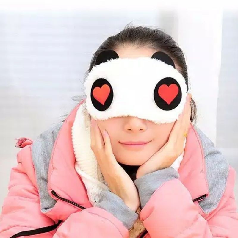 Penutup Mata Motif Panda / Penutup Mata Lucu / Masker Mata