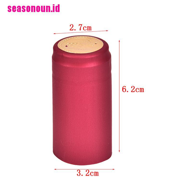 10 Pcs Penutup Botol Wine Bahan PVC Tahan Panas