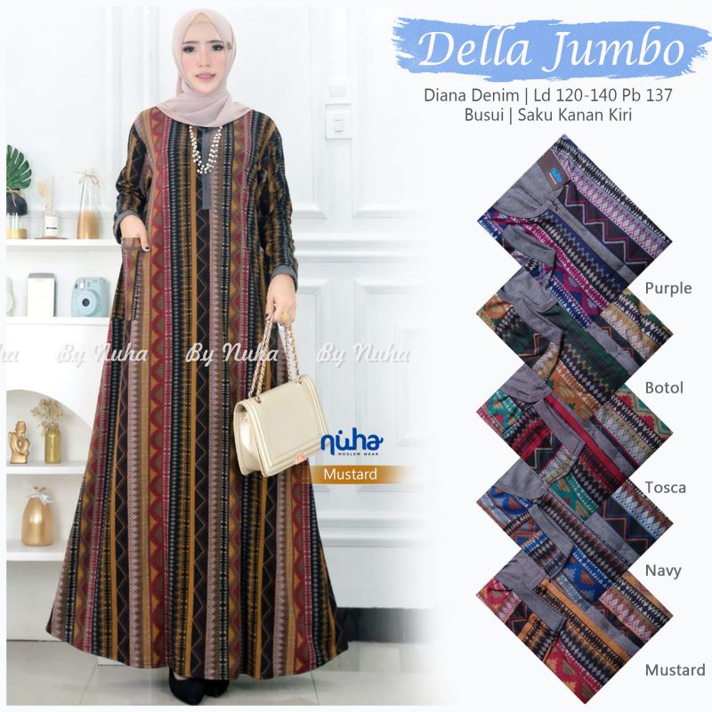 Dress Jumbo Nuha Diana Denim//Della
